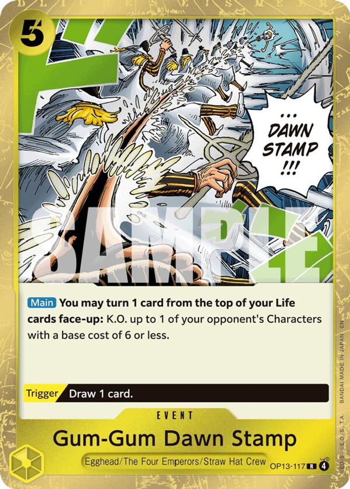 Gum-Gum Dawn Stamp (OP13-117) Foil