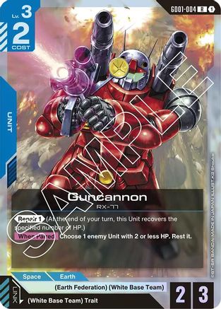 Guncannon (GD01-004) Holofoil - Newtype Rising
