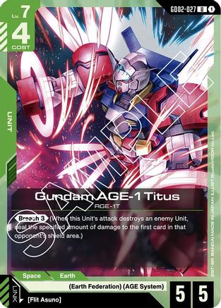 Gundam AGE-1 Titus (GD02-027) - Dual Impact