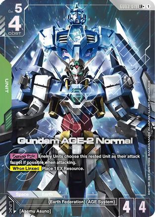Gundam AGE-2 Normal (LR+) (GD03-019) Holofoil - Steel Requiem