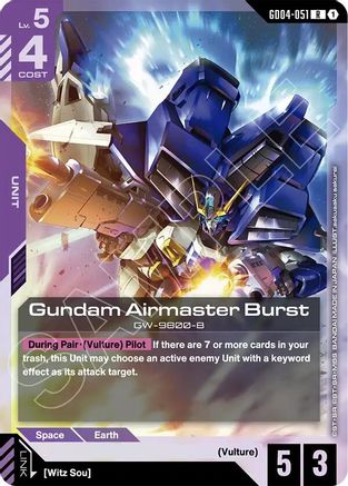 Gundam Airmaster Burst (GD04-051) Holofoil - Phantom Aria