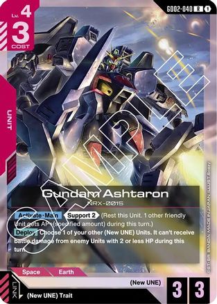 Gundam Ashtaron (GD02-040) Holofoil - Dual Impact