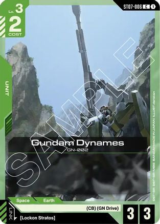 Gundam Dynames (ST07-006) - Starter Deck 07: Celestial Drive
