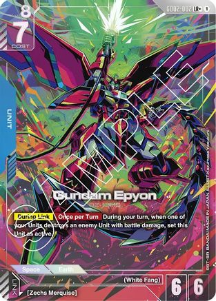 Gundam Epyon (LR+) (GD02-002) Holofoil - Dual Impact