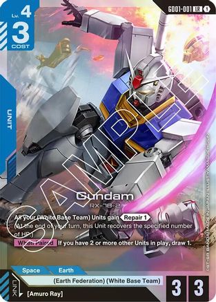 Gundam (GD01-001) Holofoil - Newtype Rising