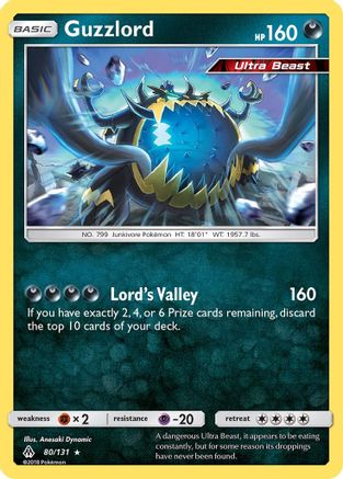 Guzzlord (80) Reverse Holofoil - Forbidden Light