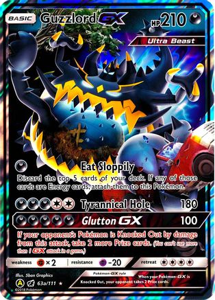 Guzzlord GX (63a) Holofoil - Crimson Invasion