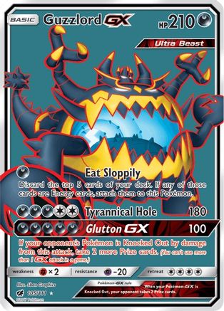 Guzzlord GX (Full Art) (105) Holofoil - Crimson Invasion