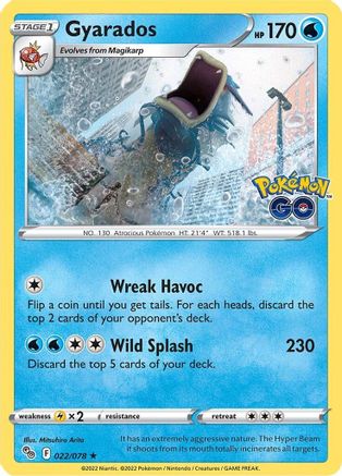 Gyarados (22) Reverse Holofoil - Pokemon GO