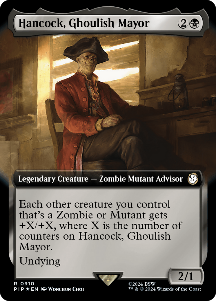 Hancock, Ghoulish Mayor (Extended Art) (910) Surge Foil - Fallout