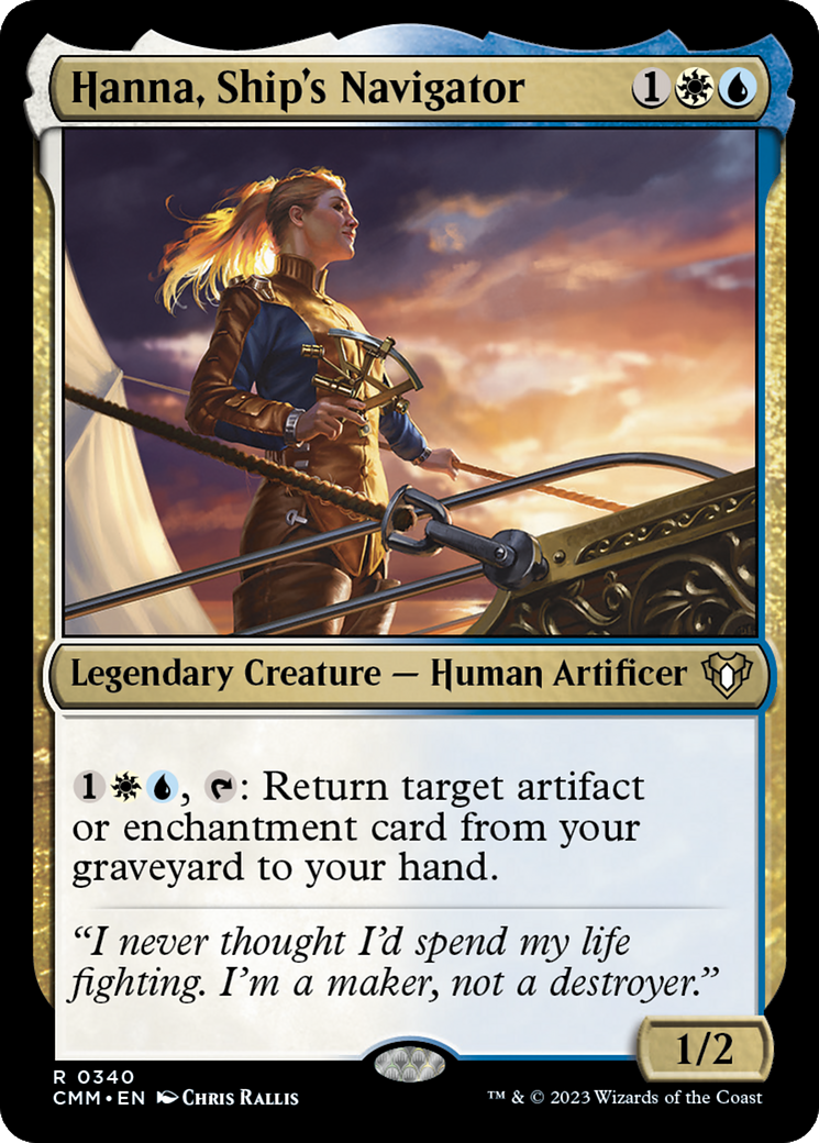 Hanna, Ship's Navigator (340) Foil - Commander Masters