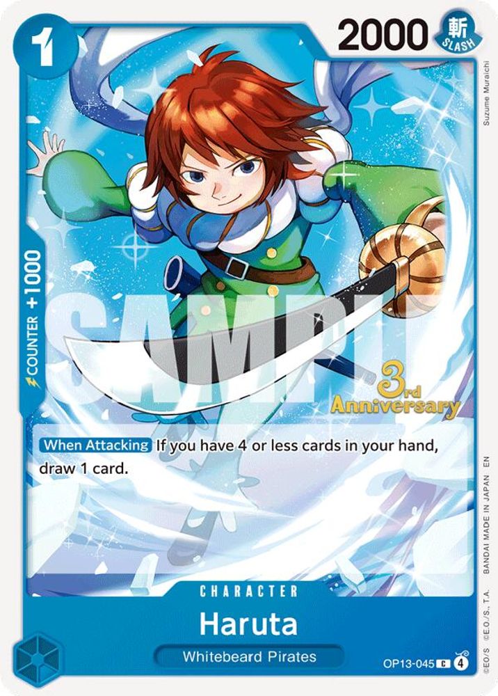 Haruta (OP13-045) 3rd Anniversary Tournament Cards