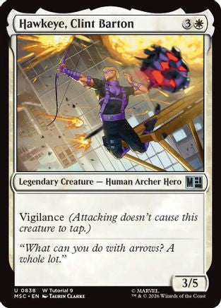 Hawkeye, Clint Barton (838) - Commander: Marvel Super Heroes