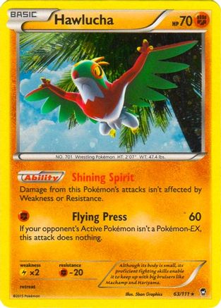 Hawlucha (Cosmos Holo) (Blister Exclusive) (63) Holofoil - Furious Fists