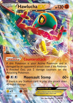 Hawlucha EX (64) Holofoil - Furious Fists