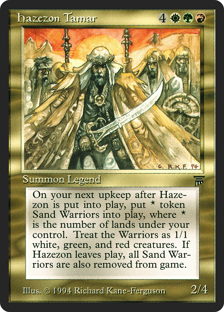 Hazezon Tamar - Legends