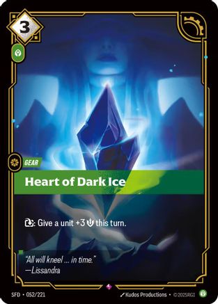Heart of Dark Ice (052) Foil - Spiritforged