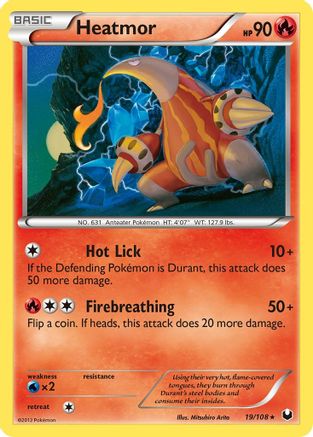 Heatmor (19) Reverse Holofoil - Dark Explorers