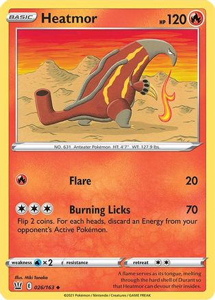 Heatmor (26) Reverse Holofoil - Battle Styles