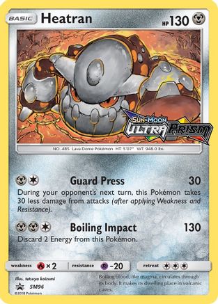 Heatran (Prerelease) (SM96) Holofoil - Black Star Promos