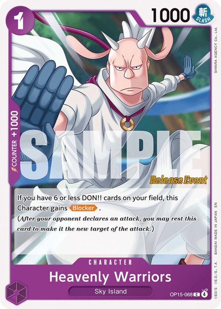 Heavenly Warriors (OP15-068) Release Event Cards