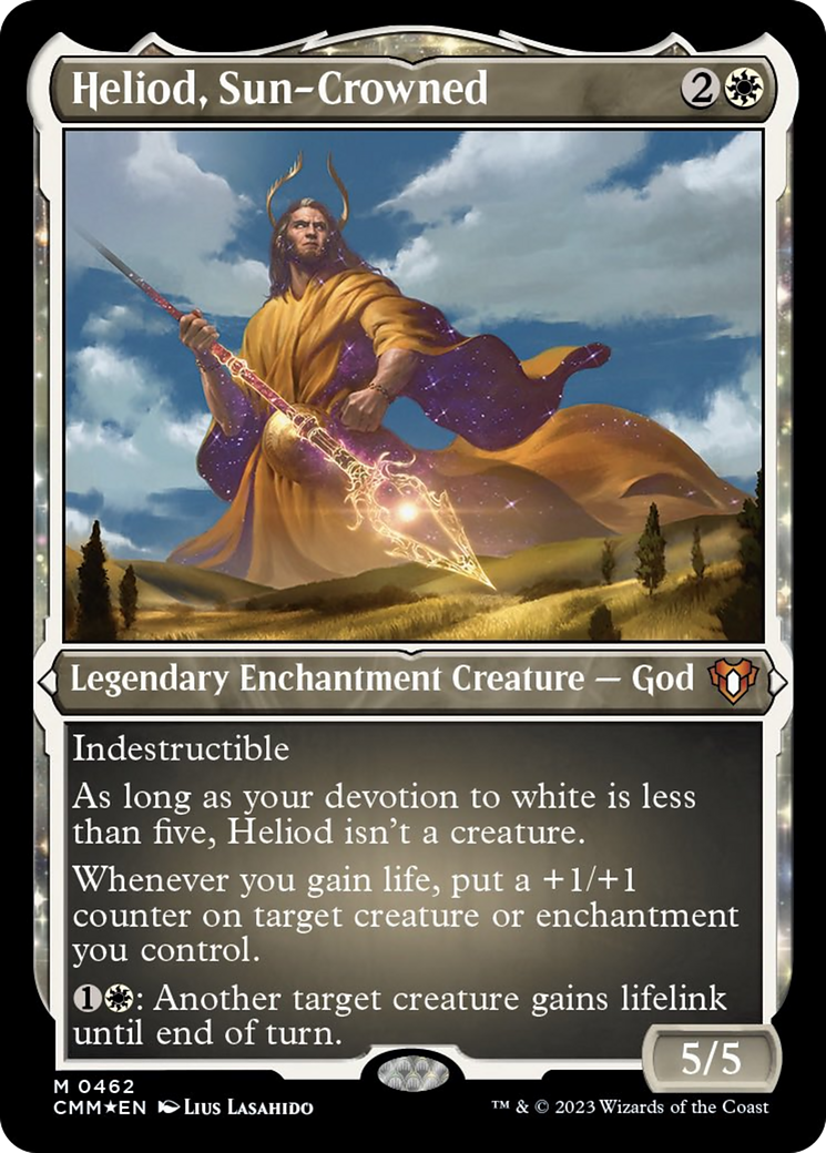 Heliod, Sun-Crowned (462) Etched Foil - Commander Masters