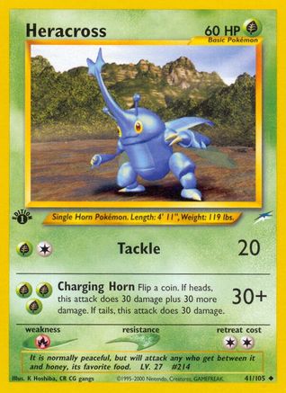 Heracross (41) (1st Edition) - Neo Destiny