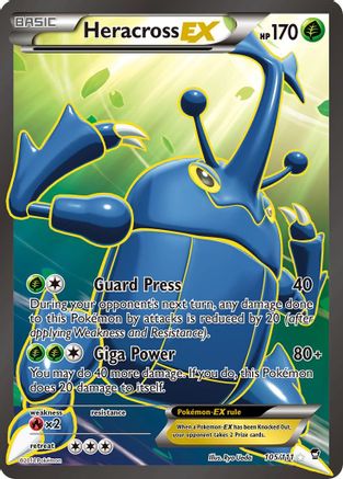 Heracross EX (Full Art) (105) Holofoil - Furious Fists