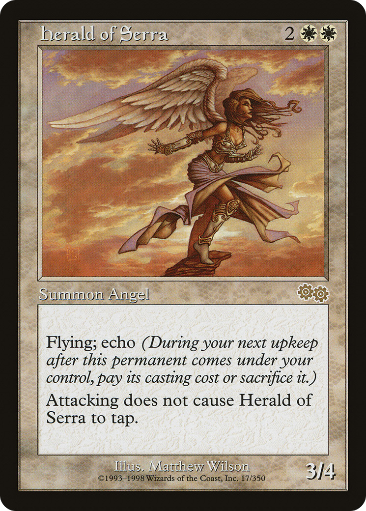 Herald of Serra (017) - Urza's Saga