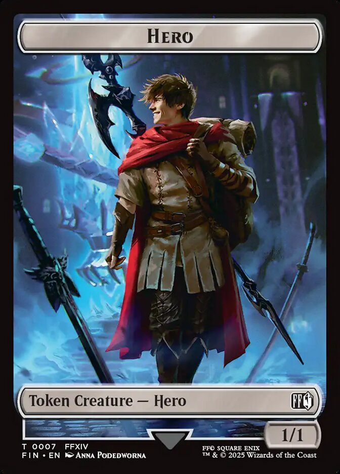 Hero // Hero Double-Sided Token (2 // 7) - FINAL FANTASY