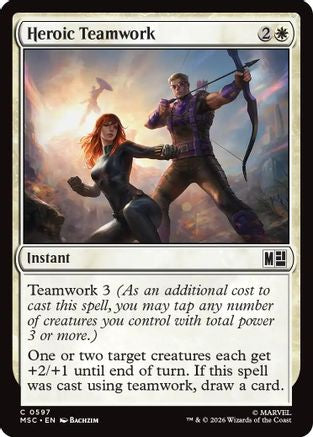 Heroic Teamwork (597) Foil - Commander: Marvel Super Heroes