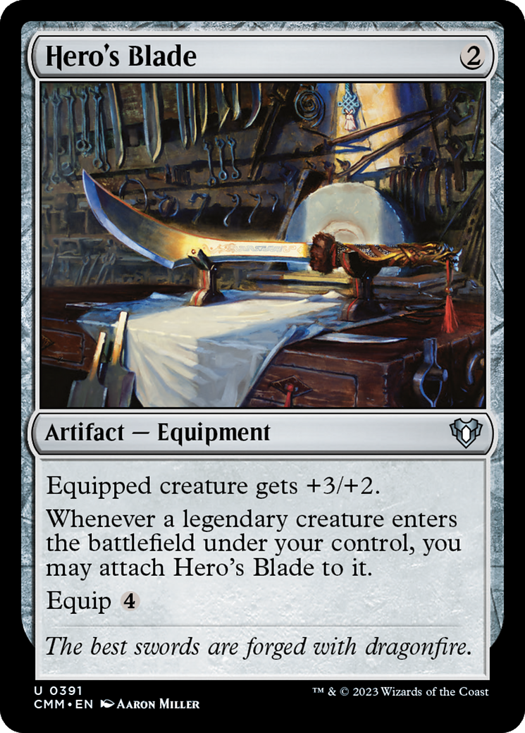 Hero's Blade (391) Foil - Commander Masters