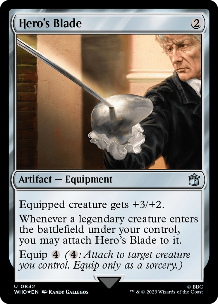 Hero's Blade (832) Surge Foil - Doctor Who