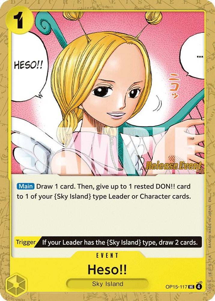 Heso!! (OP15-117) Release Event Cards