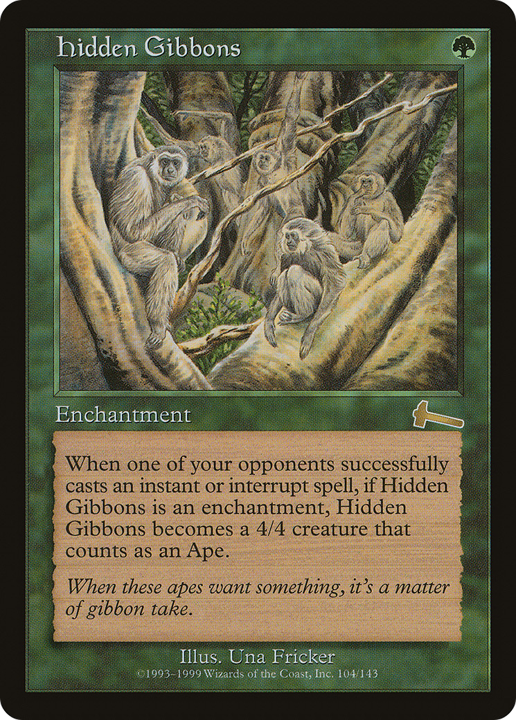 Hidden Gibbons (104) Foil - Urza's Legacy