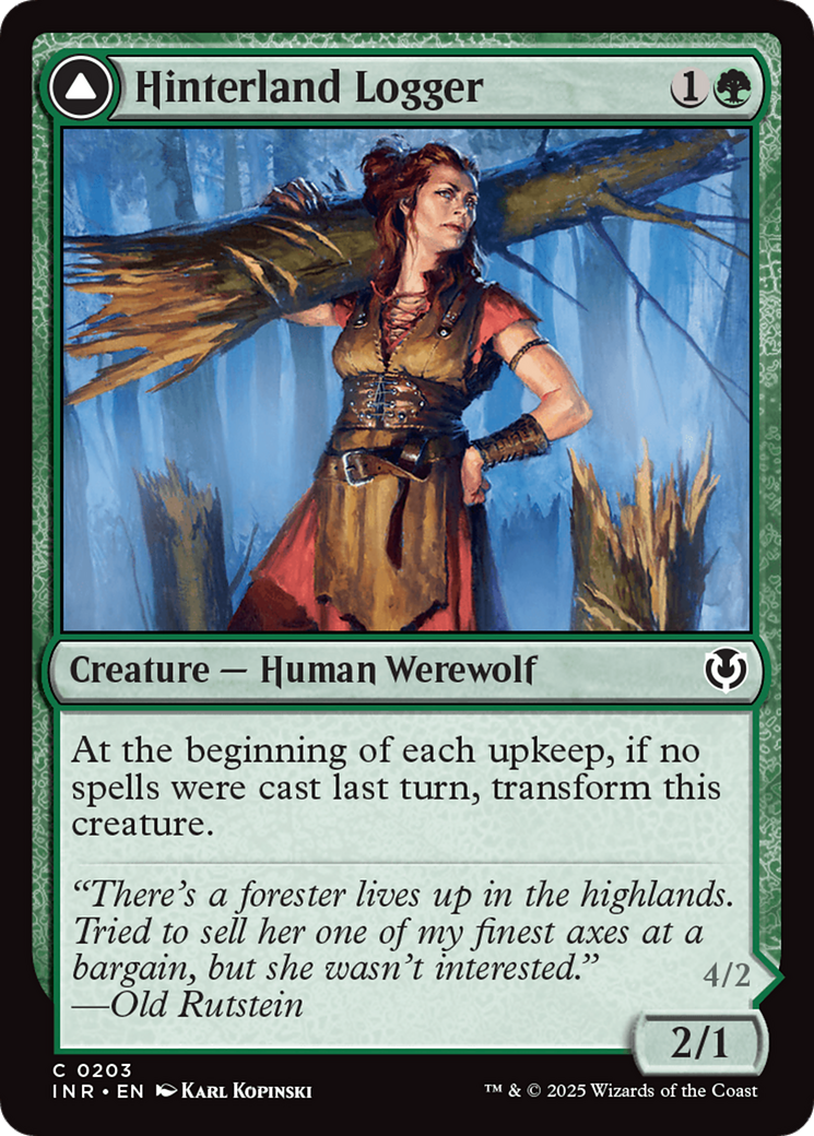 Hinterland Logger // Timber Shredder (203) Foil - Innistrad Remastered