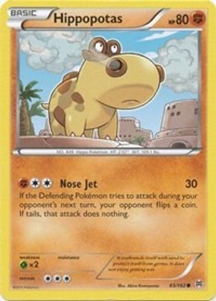 Hippopotas (83) Reverse Holofoil - BREAKthrough