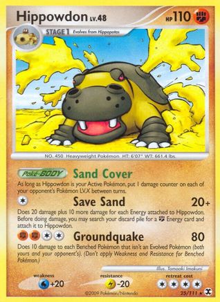 Hippowdon (25) Reverse Holofoil - Rising Rivals