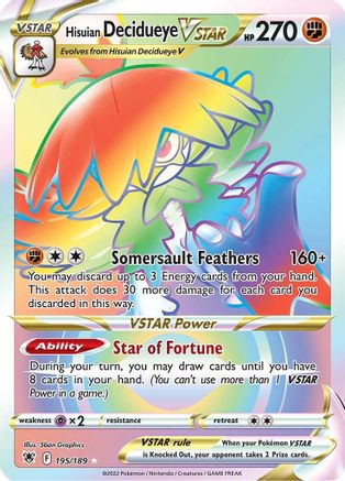 Hisuian Decidueye VSTAR (195) Holofoil - Astral Radiance