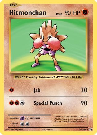 Hitmonchan (62) Holofoil - Evolutions