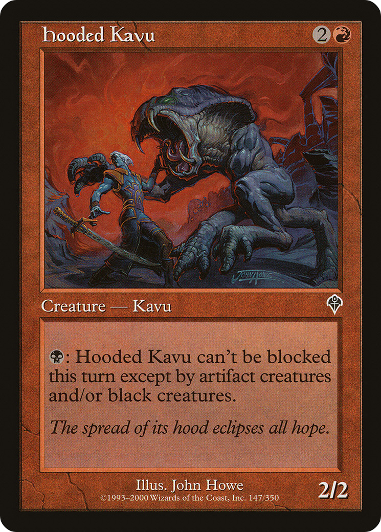 Hooded Kavu (147) Foil - Invasion
