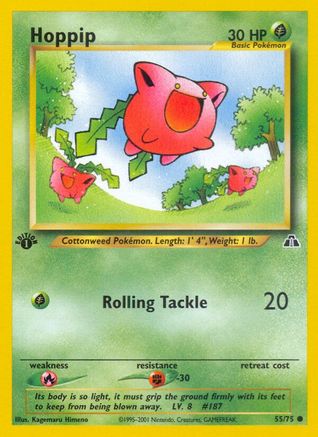 Hoppip (55) (1st Edition) - Neo Discovery