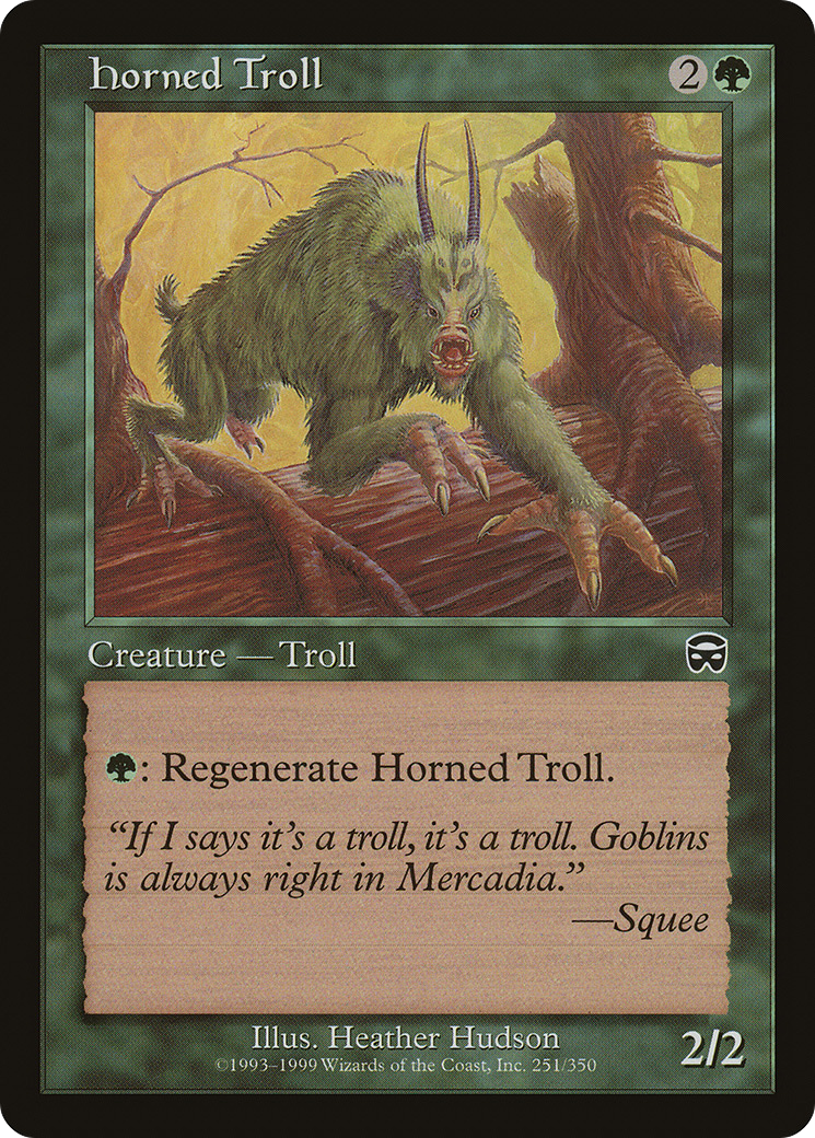 Horned Troll (251) Foil - Mercadian Masques