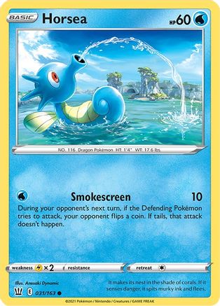 Horsea (31) Reverse Holofoil - Battle Styles