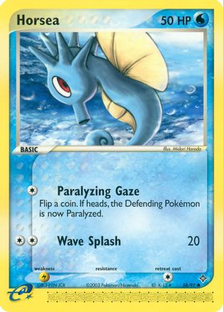 Horsea (58) Reverse Holofoil - Dragon