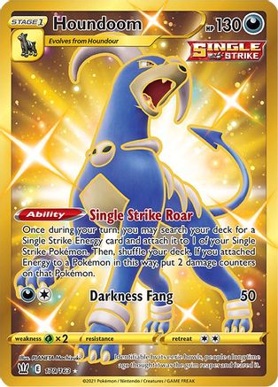 Houndoom (Gold) (179) Holofoil - Battle Styles