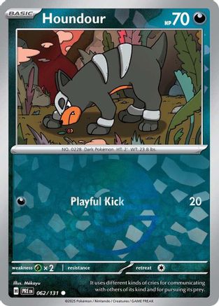 Houndour (Poke Ball Pattern) (62) Reverse Holofoil - Prismatic Evolutions