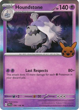 Houndstone (106) Holofoil - Trick or Trade BOOster Bundle