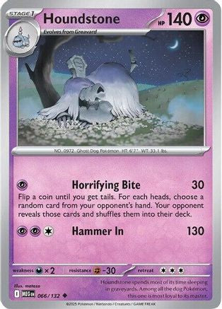 Houndstone (66) Reverse Holofoil - Mega Evolution