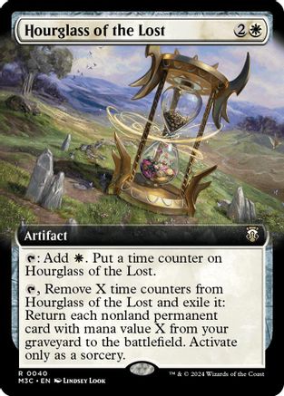 Hourglass of the Lost (Extended Art) (040) Ripple Foil - Commander: Modern Horizons 3